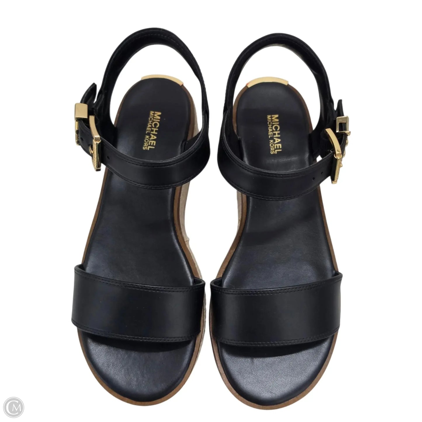 Sandals Flats By Michael By Michael Kors In Black, Size: 8
