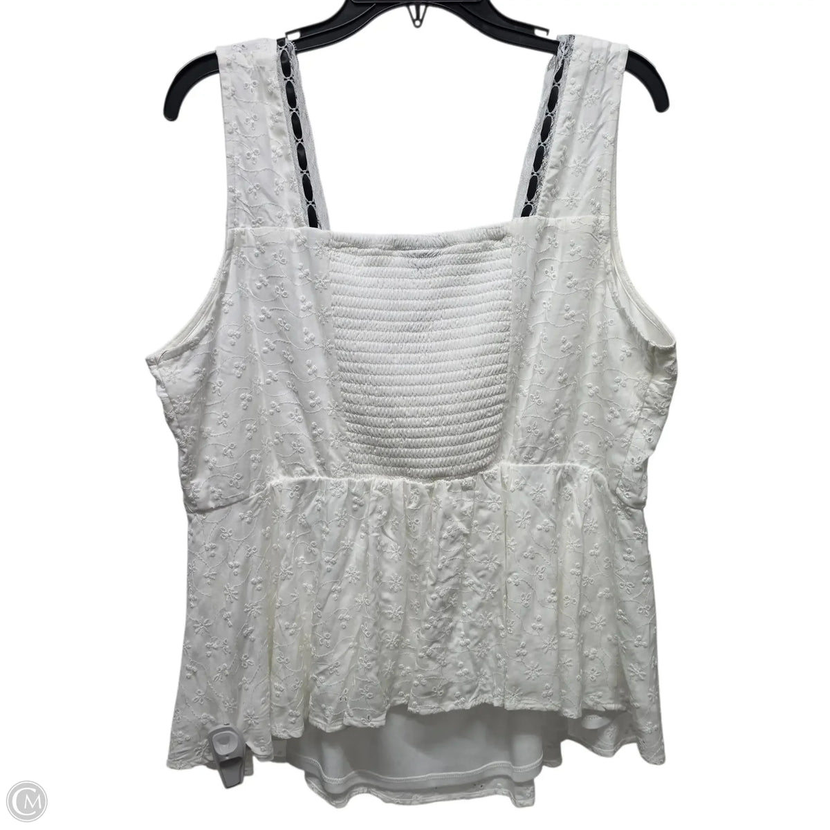Top Sleeveless Basic By Torrid In White, Size: 1x
