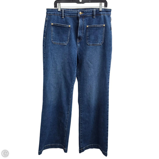 Jeans Wide Leg By Michael By Michael Kors In Blue, Size: 14