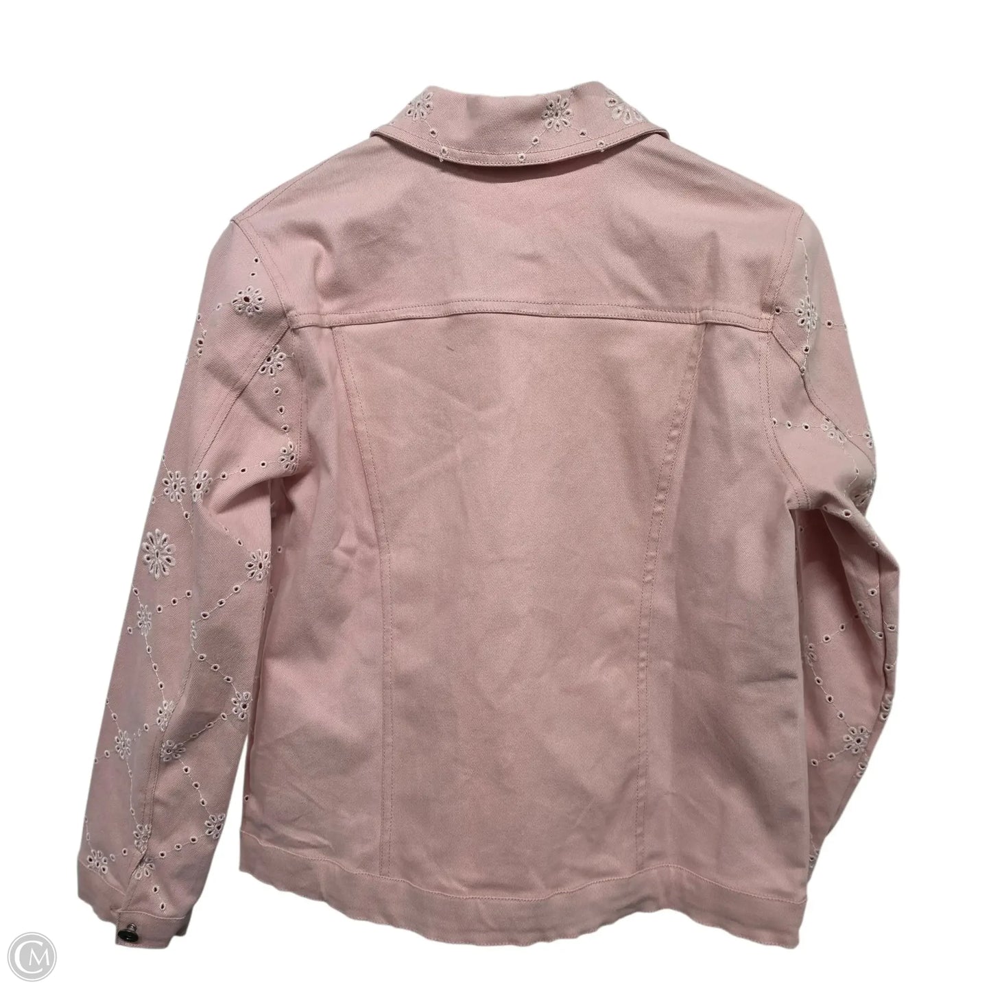 Jacket Denim By Keren Hart In Pink, Size: M