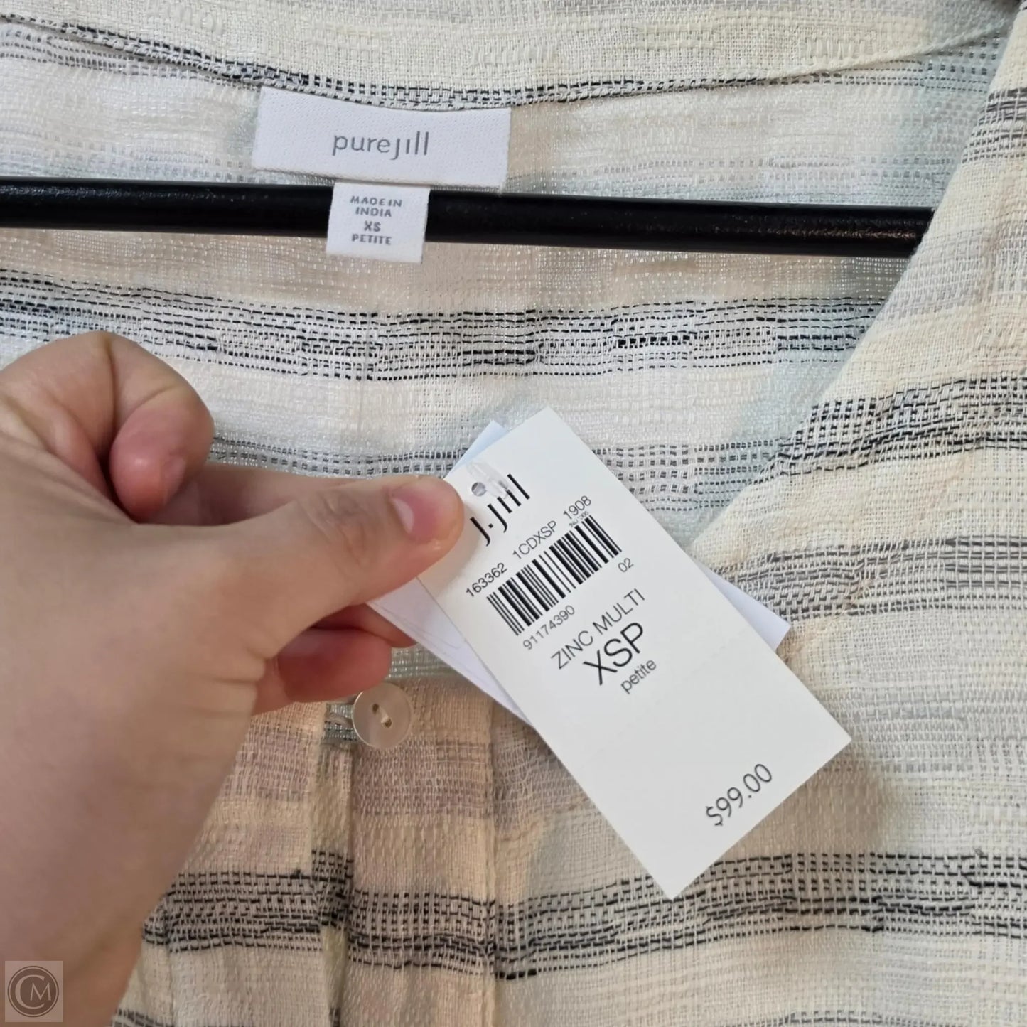 Tunic Long Sleeve By Pure Jill In Cream, Size: Xsp
