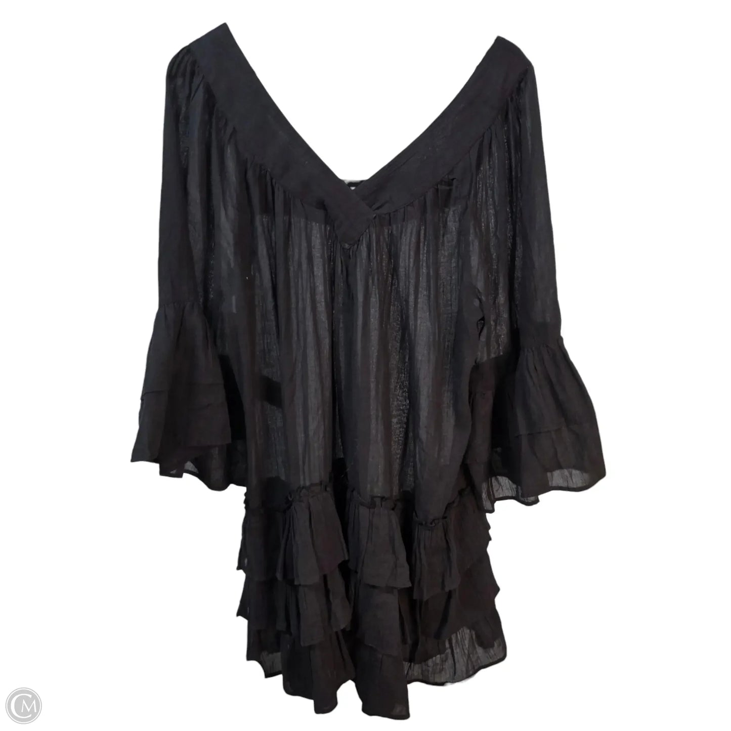 Top Long Sleeve Basic By Free People In Black, Size: L