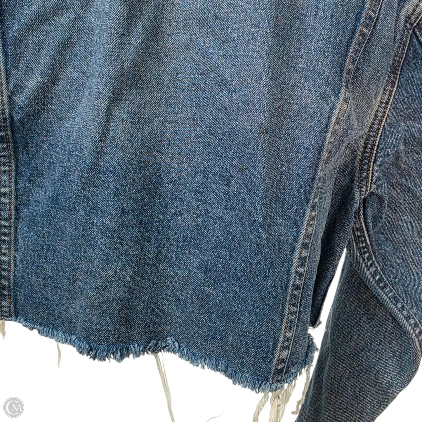 Jacket Denim By Reformation In Blue, Size: S