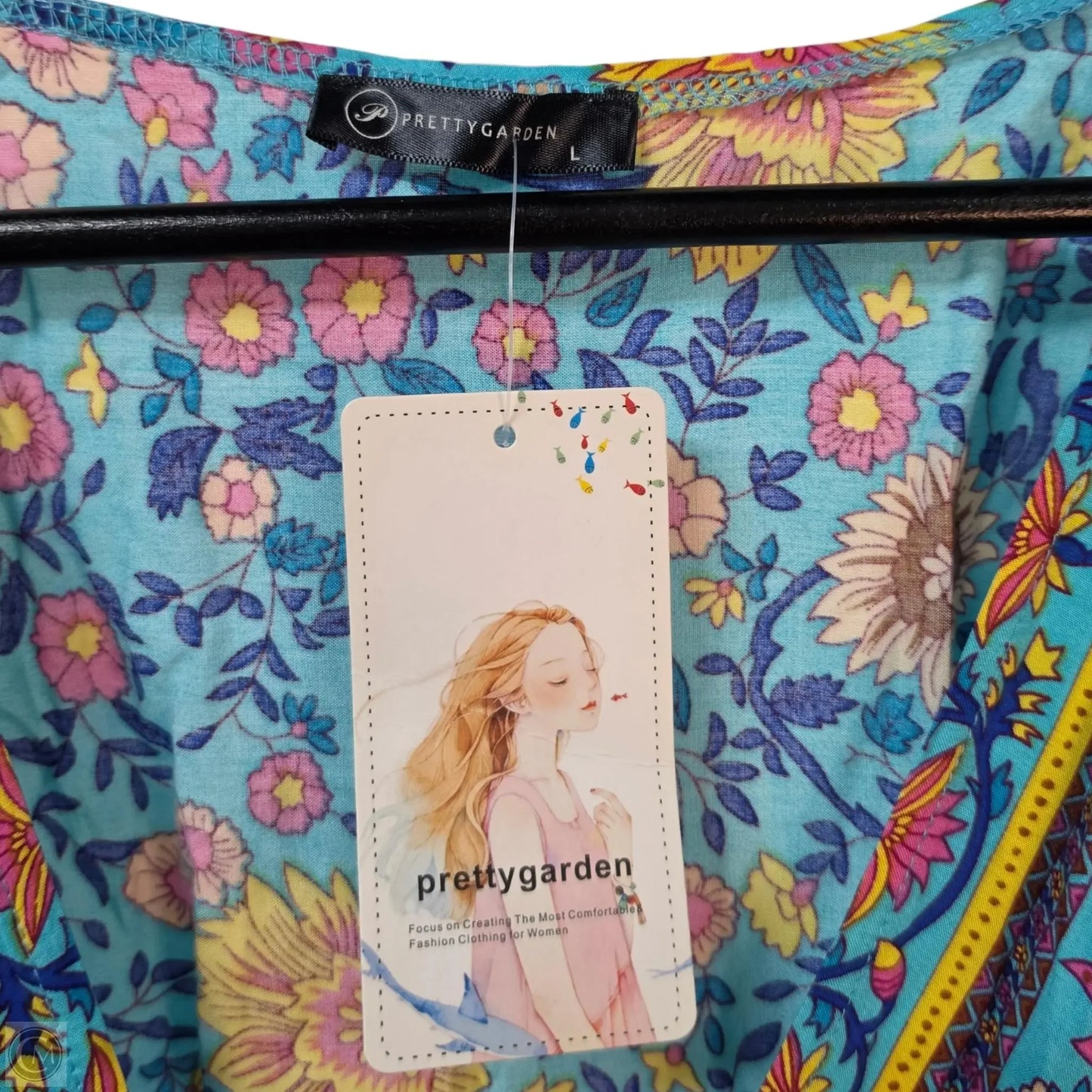 Dress Casual Maxi By Prettygarden In Floral Print, Size: L
