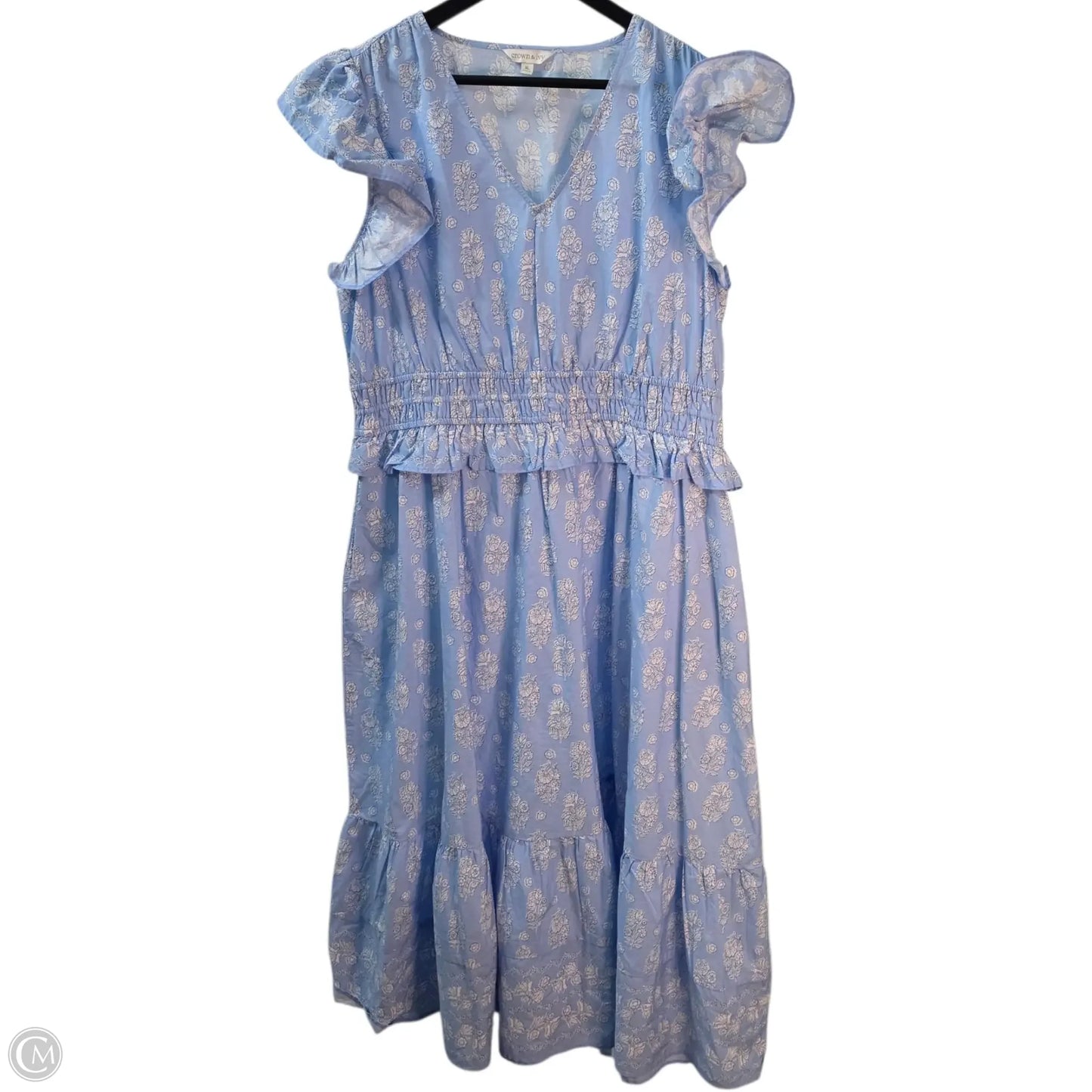 Dress Casual Maxi By Crown And Ivy In Blue, Size: Xl