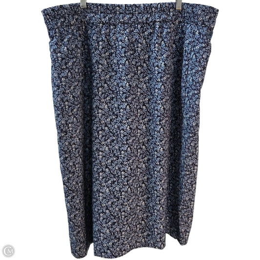 Skirt Midi By J. Crew In Blue, Size: Xxl