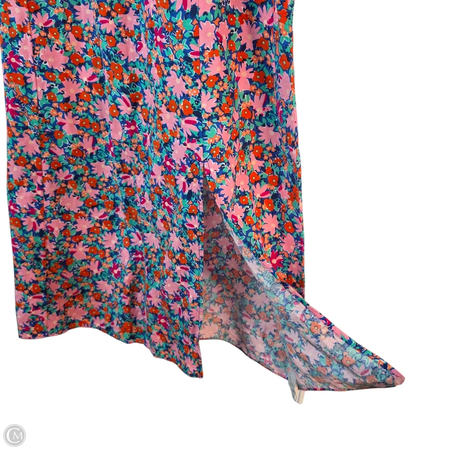 Skirt Midi By Loft In Floral Print, Size: 14