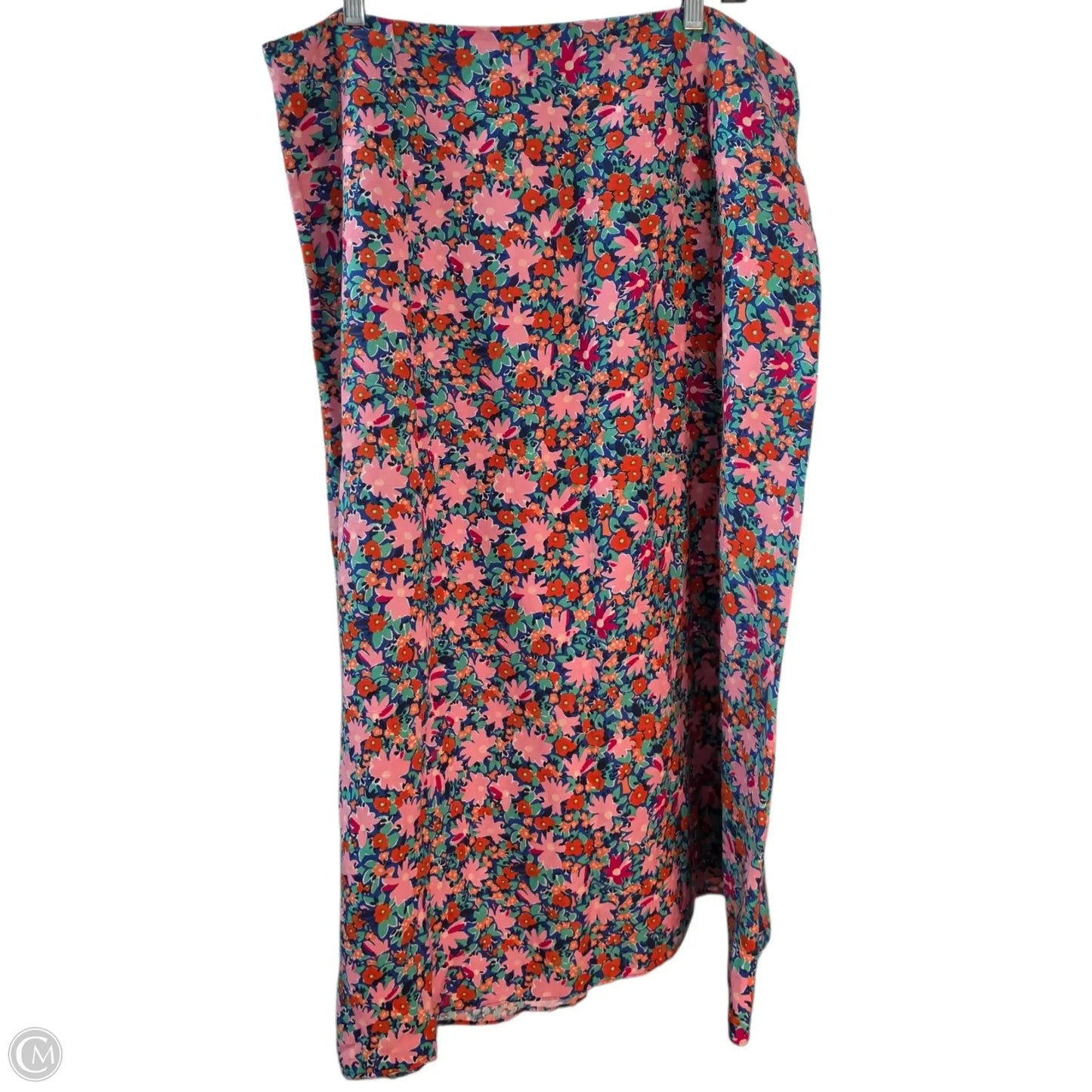 Skirt Midi By Loft In Floral Print, Size: 14