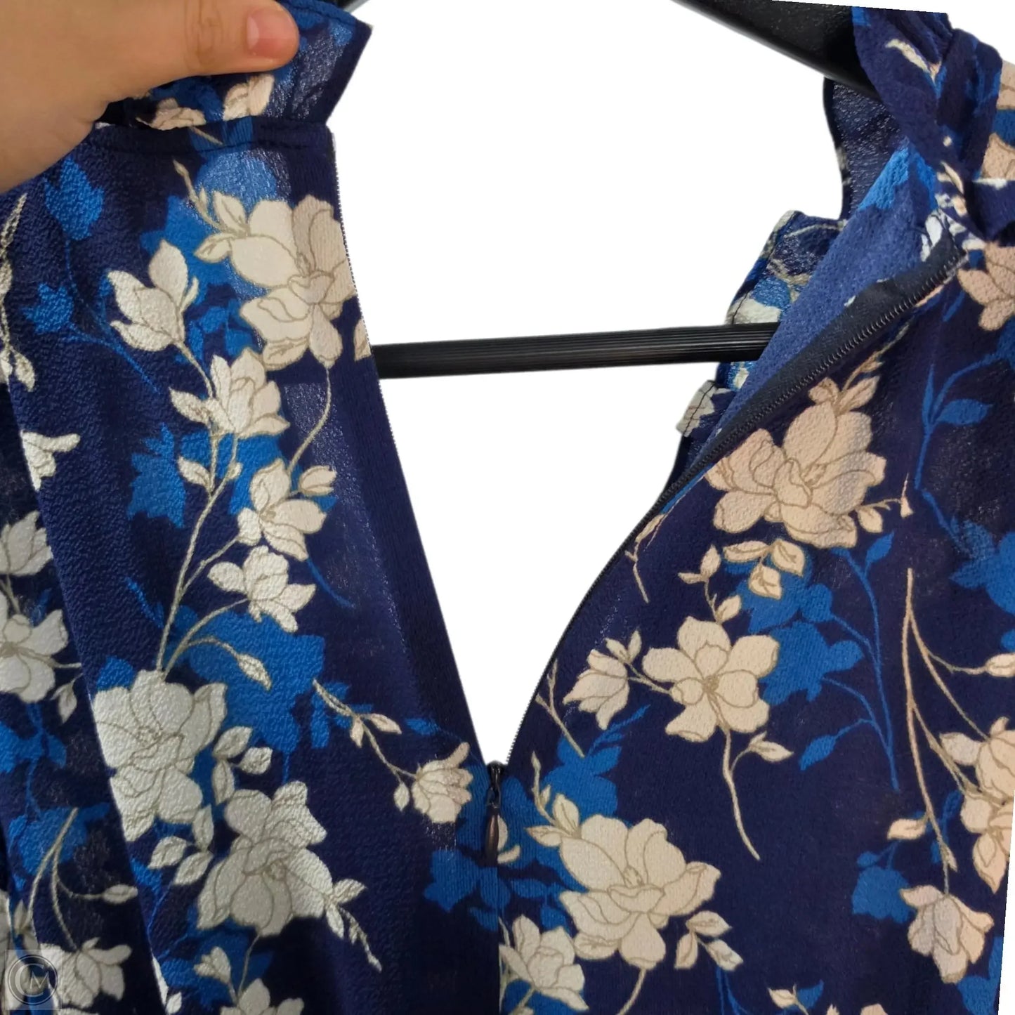 Dress Casual Midi By London Times In Blue, Size: 12p