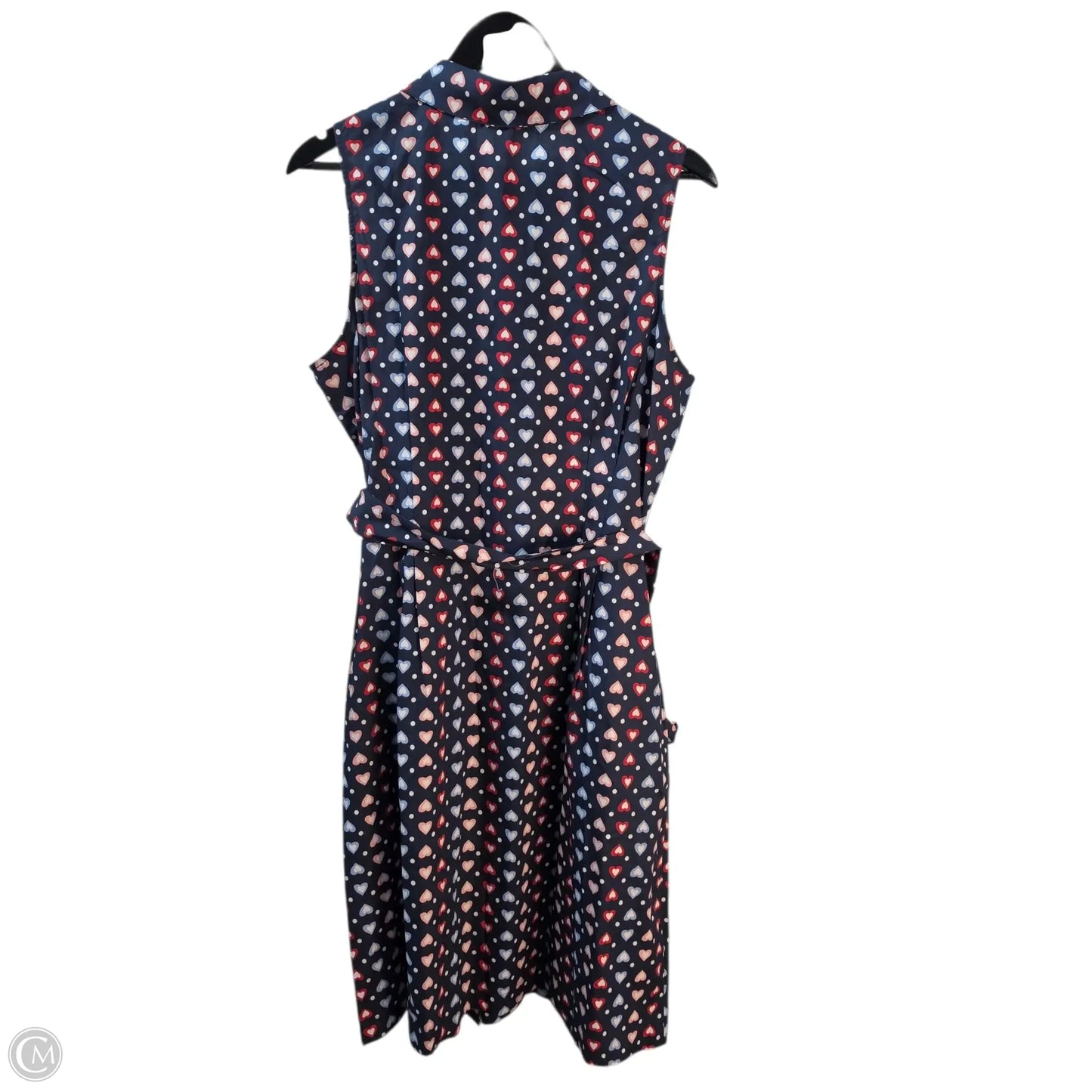 Dress Casual Midi By Modcloth In Blue & Red, Size: Xl