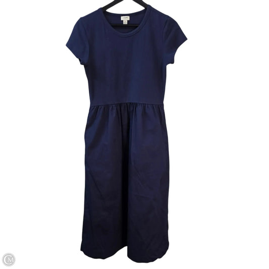 Dress Casual Midi By J. Crew In Blue, Size: S