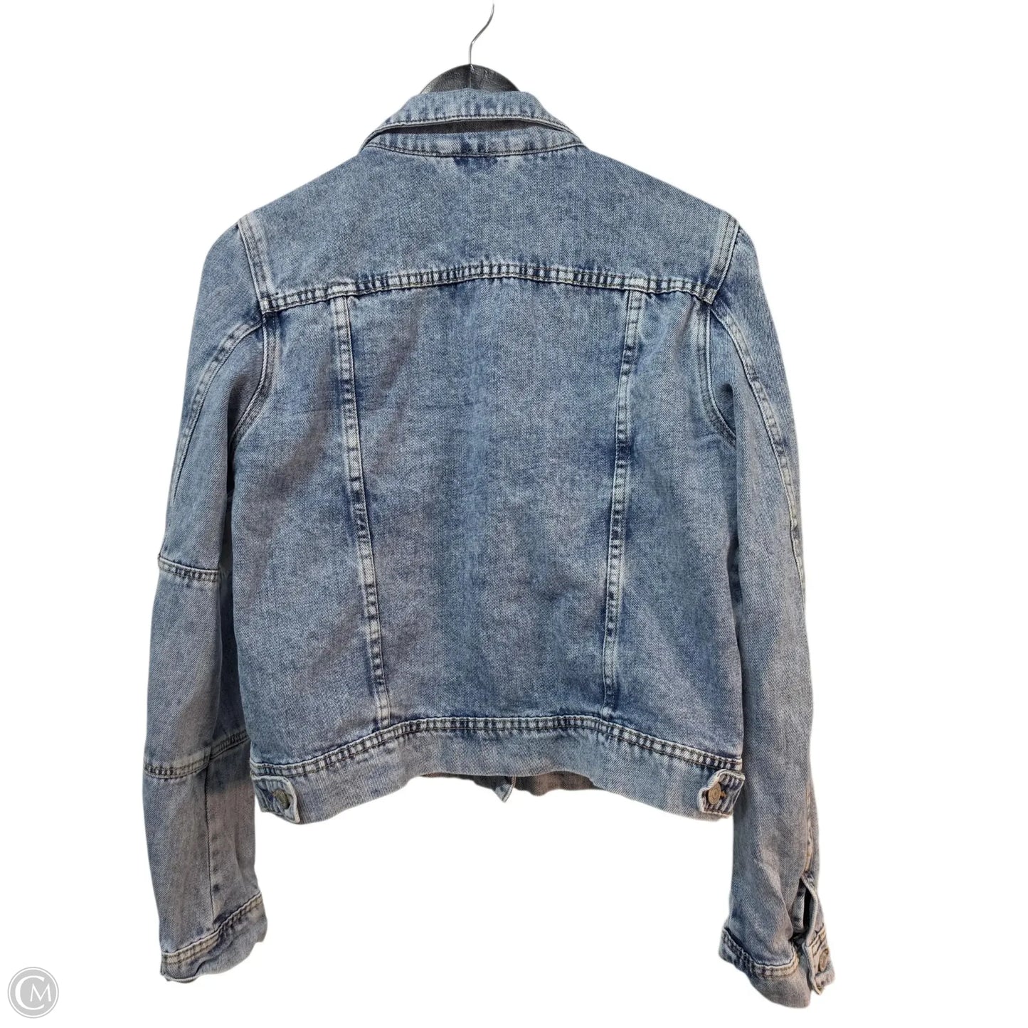 Jacket Denim By Free People In Blue, Size: M