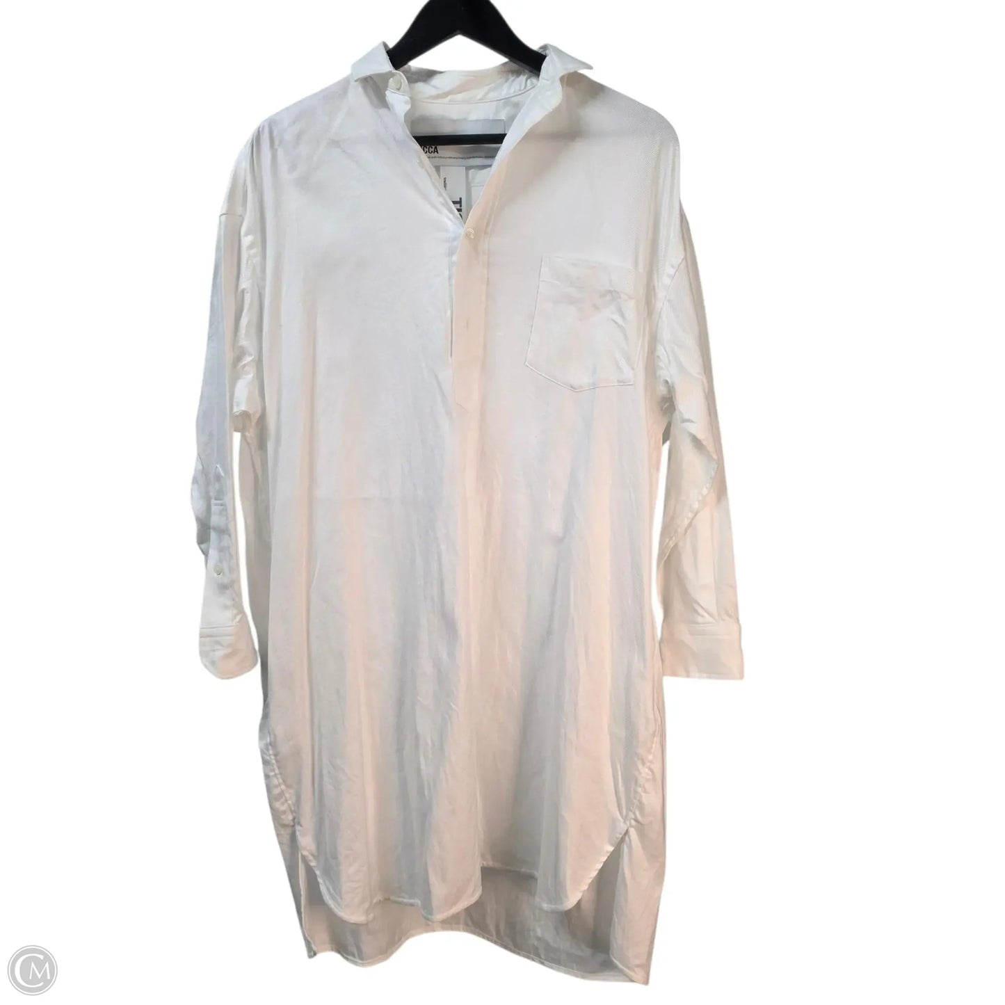 Dress Casual Midi By Clothes Mentor In White, Size: M
