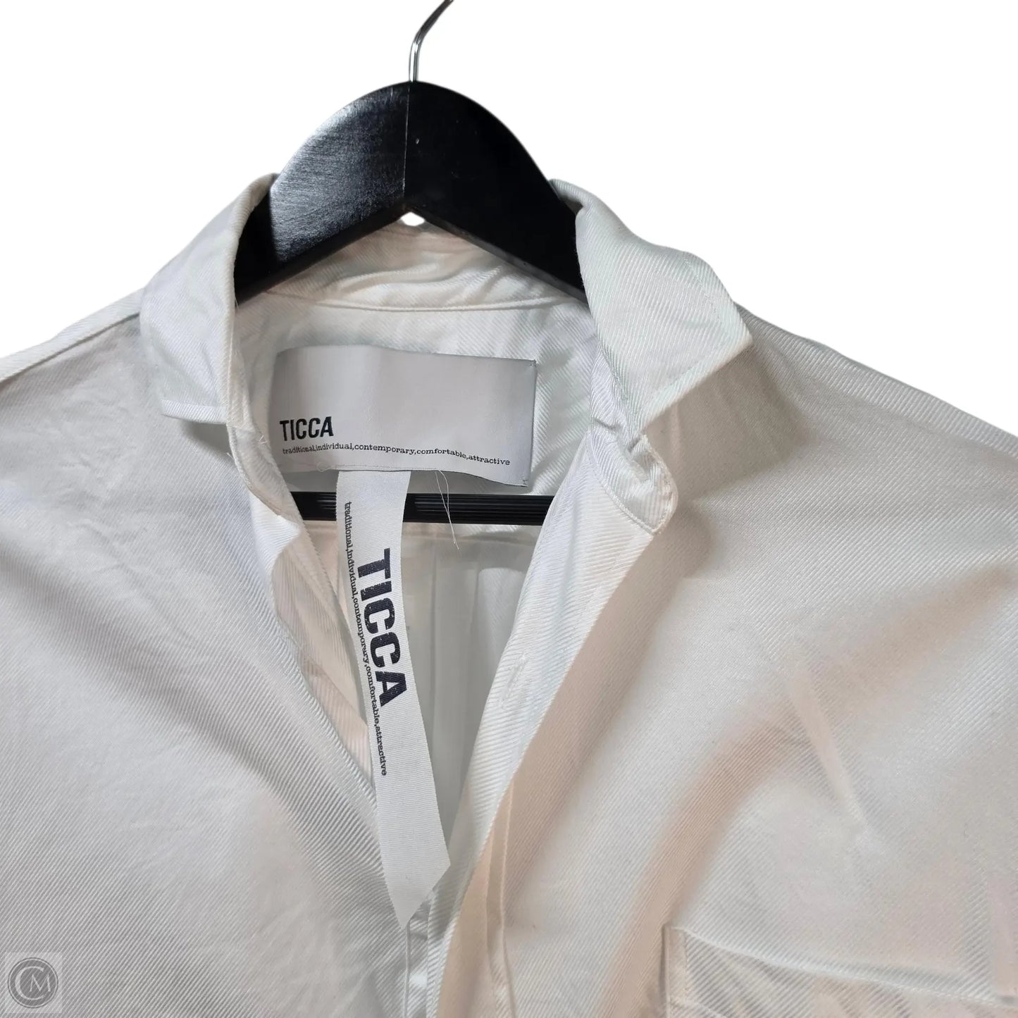 Dress Casual Midi By Clothes Mentor In White, Size: M