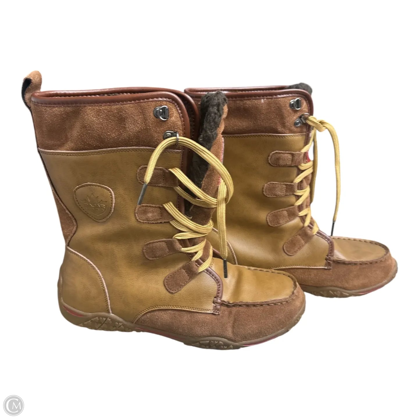 Boots Snow By Clothes Mentor In Tan, Size: 10