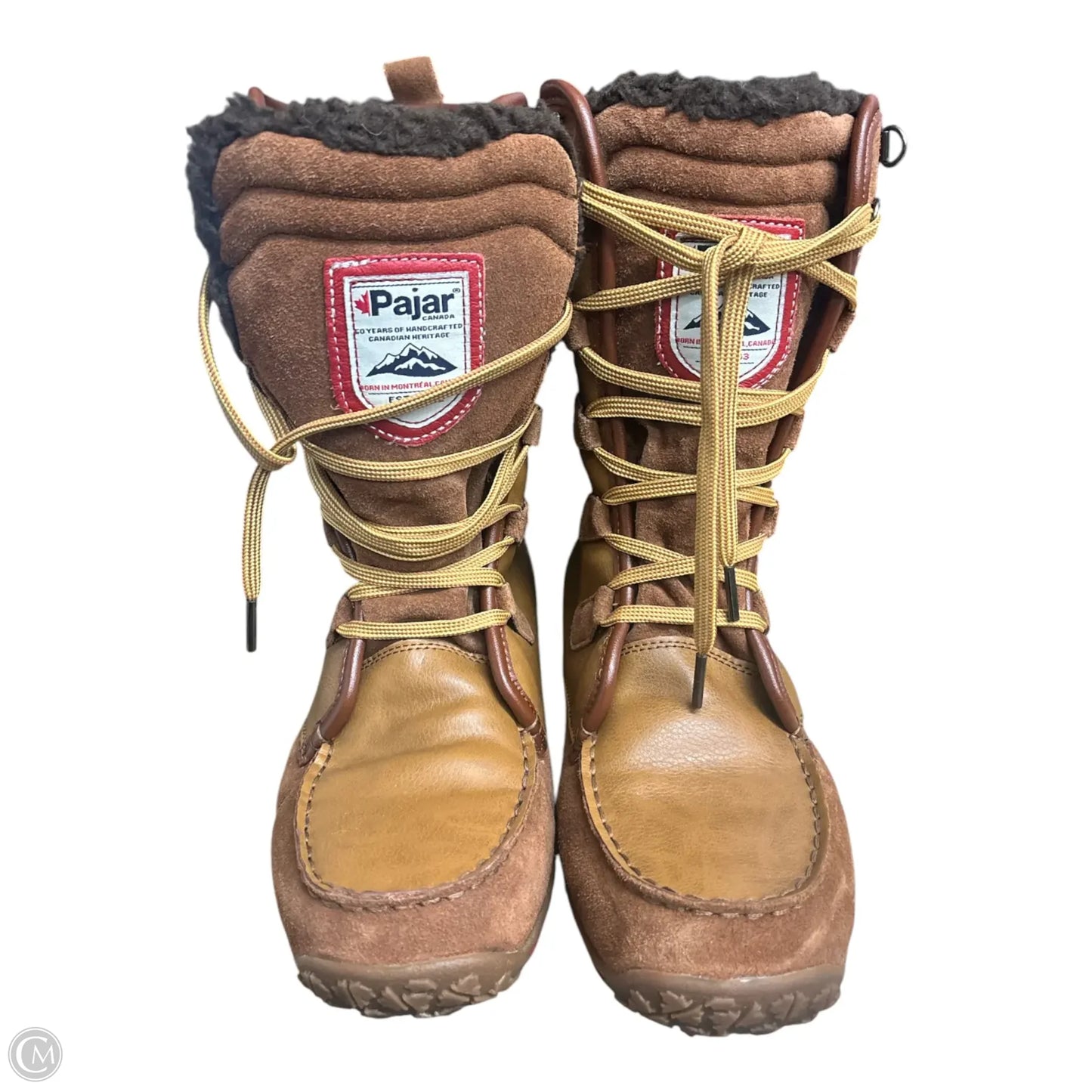 Boots Snow By Clothes Mentor In Tan, Size: 10