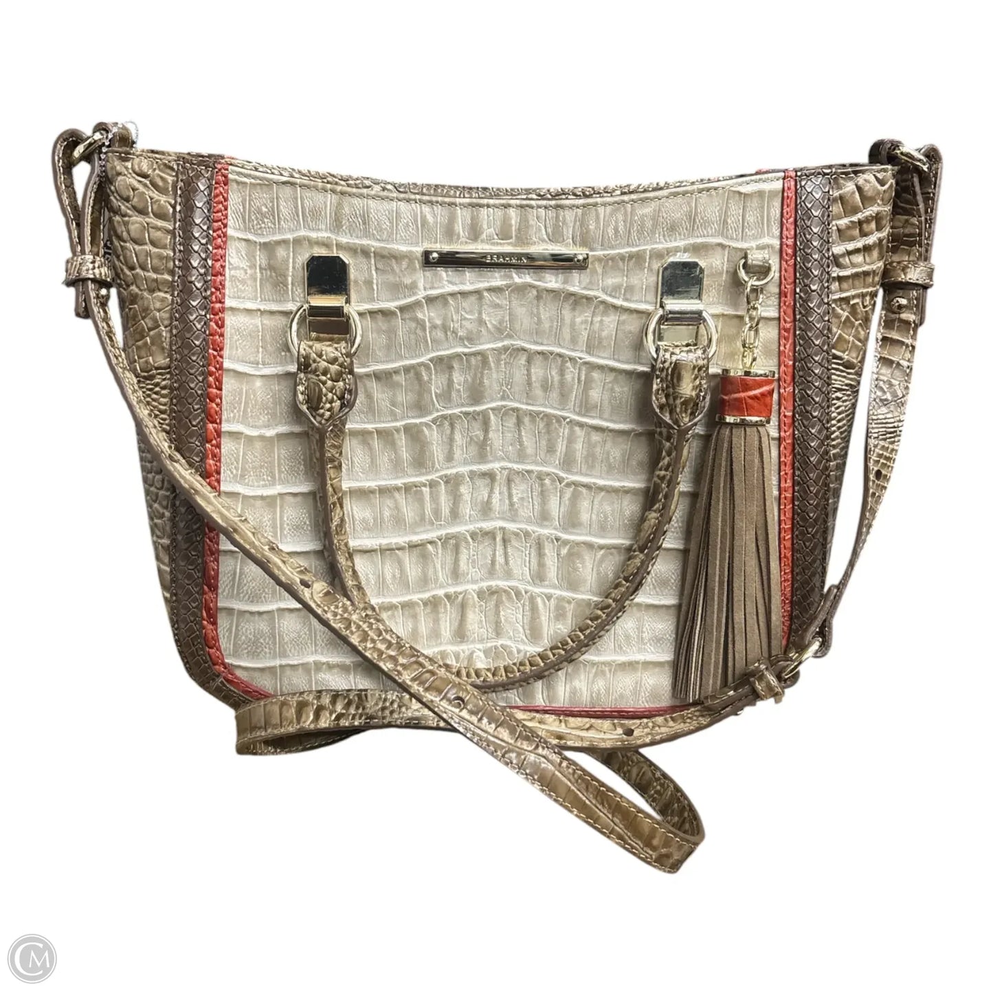 Handbag Designer By Brahmin, Size: Medium