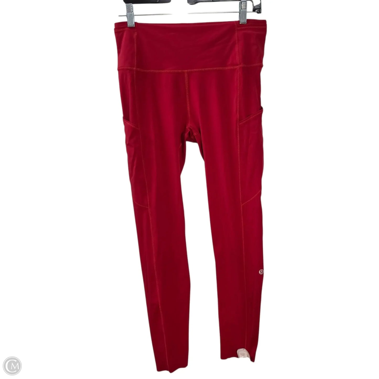 Athletic Leggings By Lululemon In Red, Size: 8