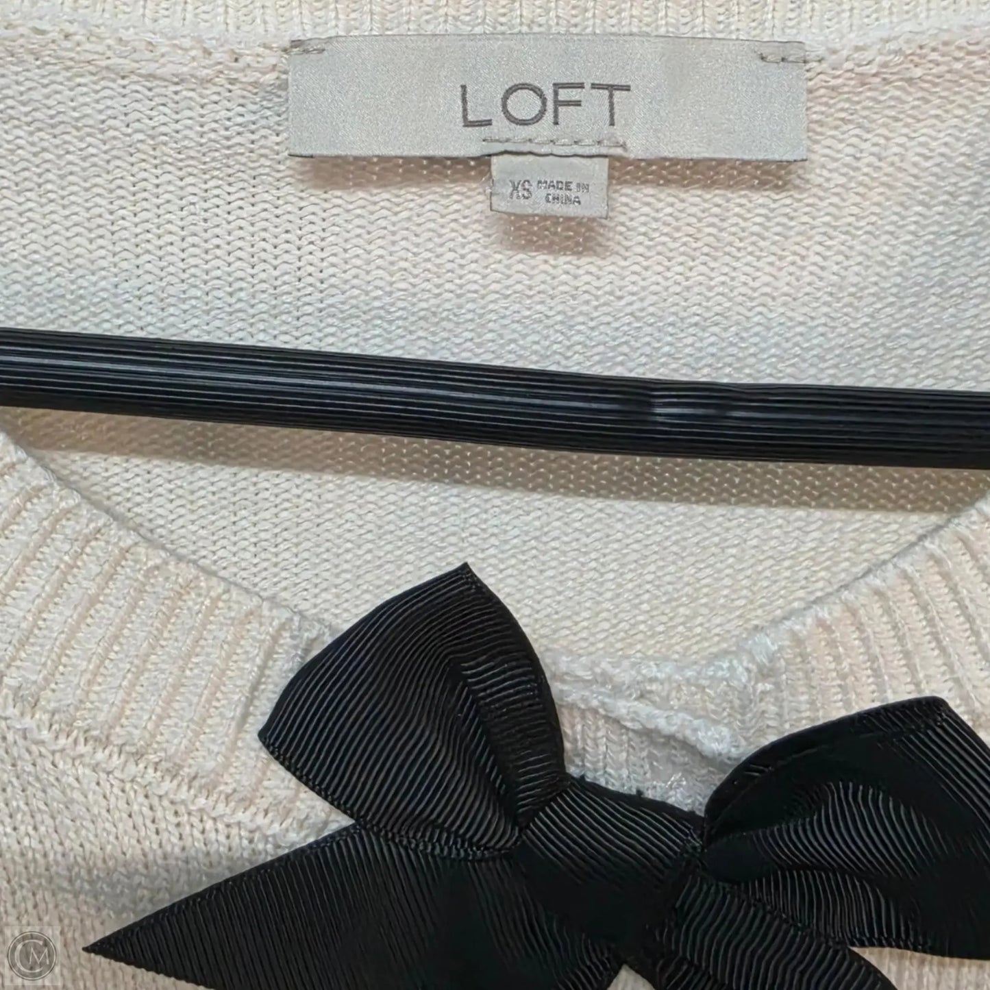 Sweater By Loft In Cream, Size: Xs