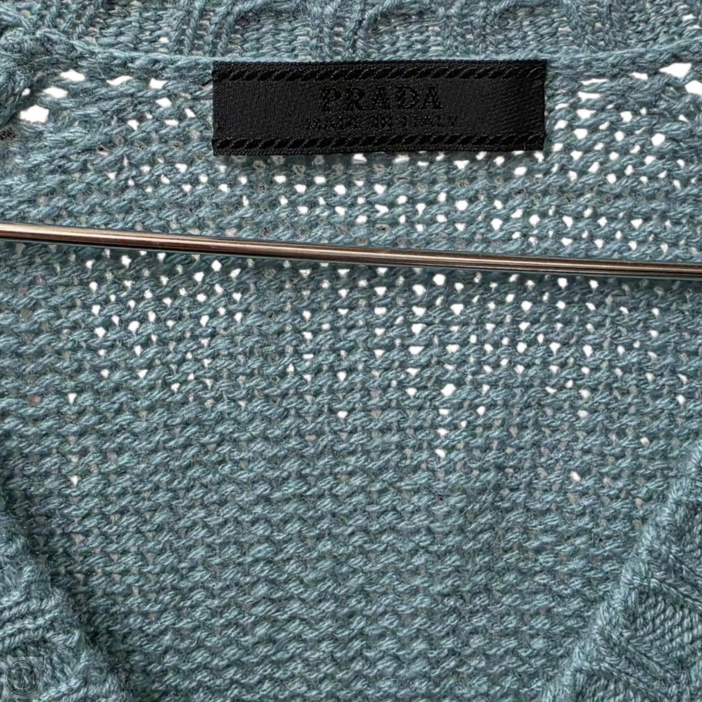 Sweater Luxury Designer By Prada In Green, Size: 8