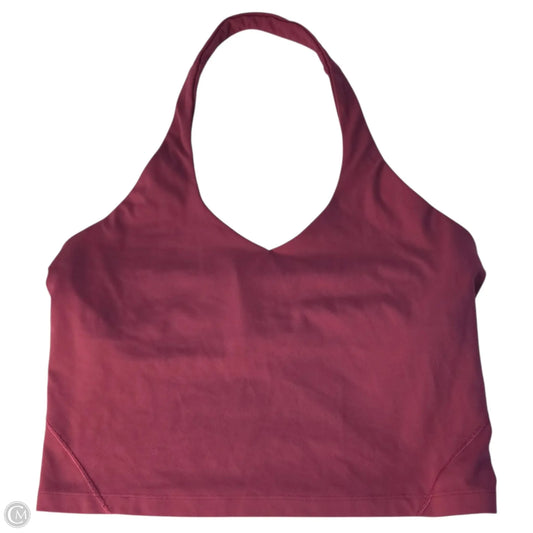 Athletic Bra By Lululemon In Pink, Size: 10