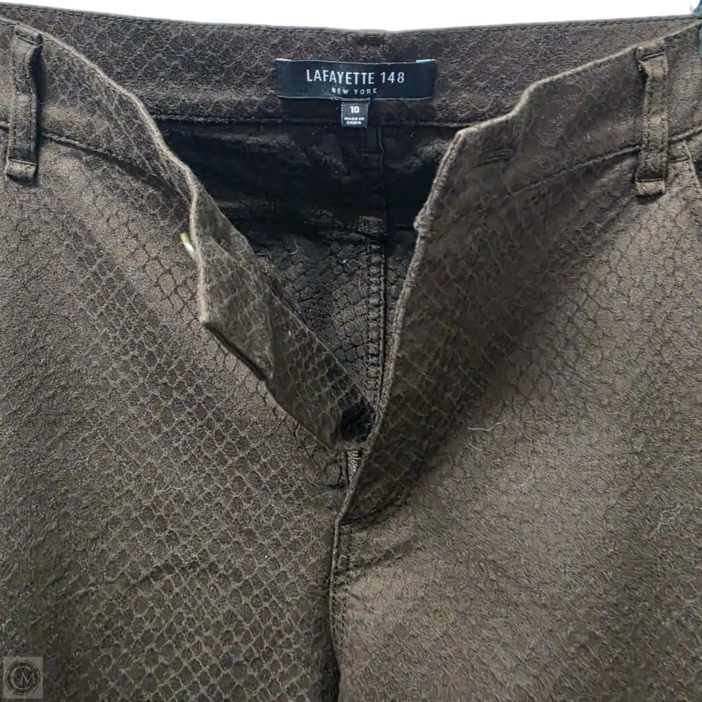 Pants Designer By Lafayette 148 In Brown, Size: 10