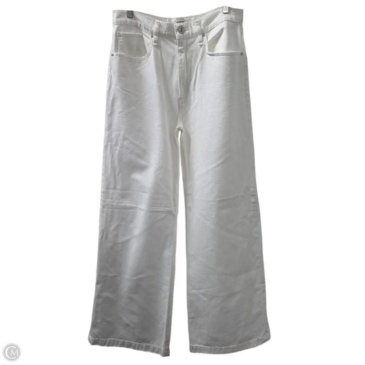 Jeans Wide Leg By Hudson In White, Size: 6