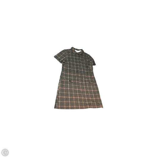 Dress Casual Midi By Loft In Plaid Pattern, Size: Lp