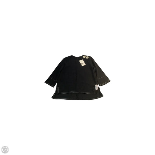 Top Long Sleeve Basic By Zara Women In Black, Size: Xs