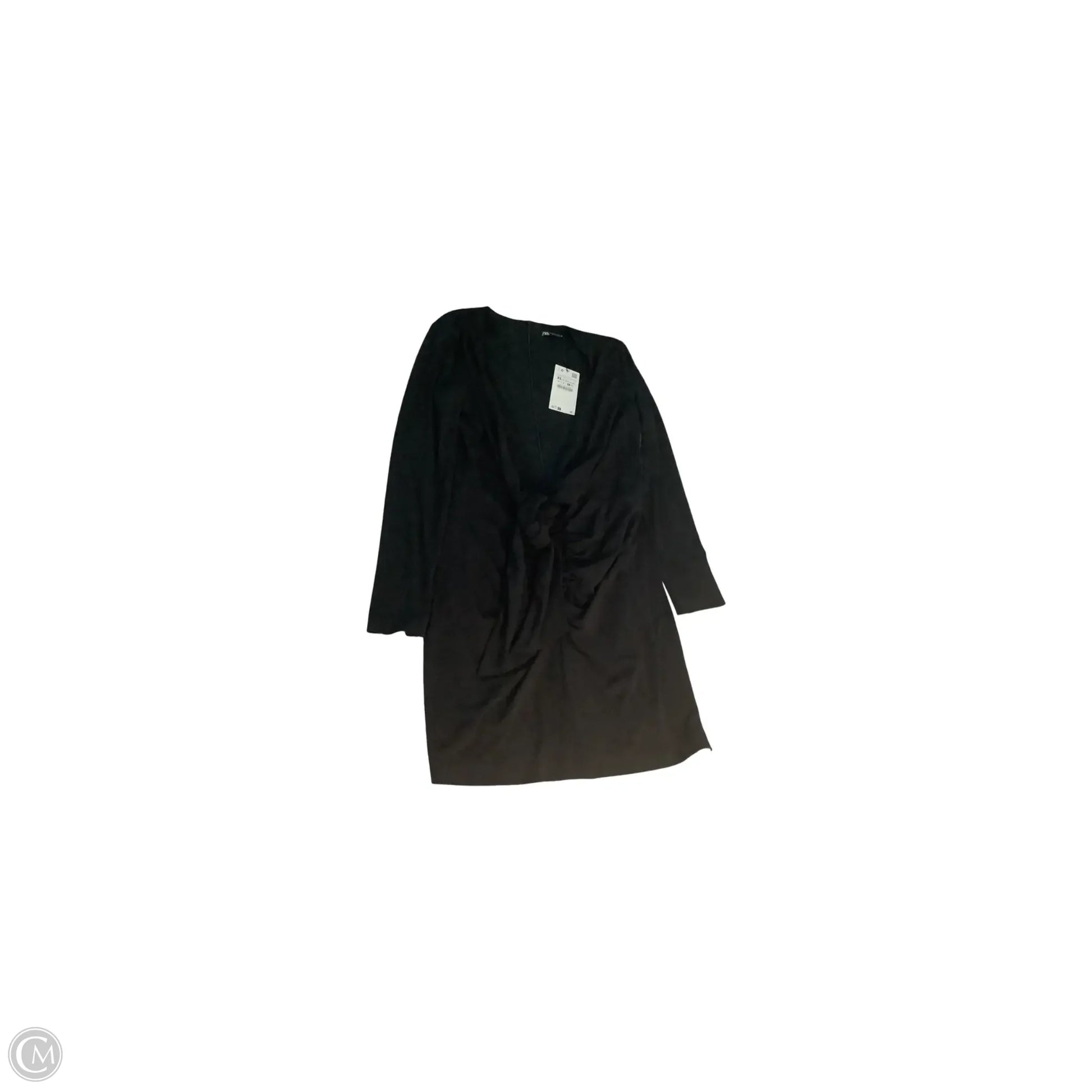Dress Casual Midi By Zara In Black, Size: Xl – Clothes Mentor Novi MI #158