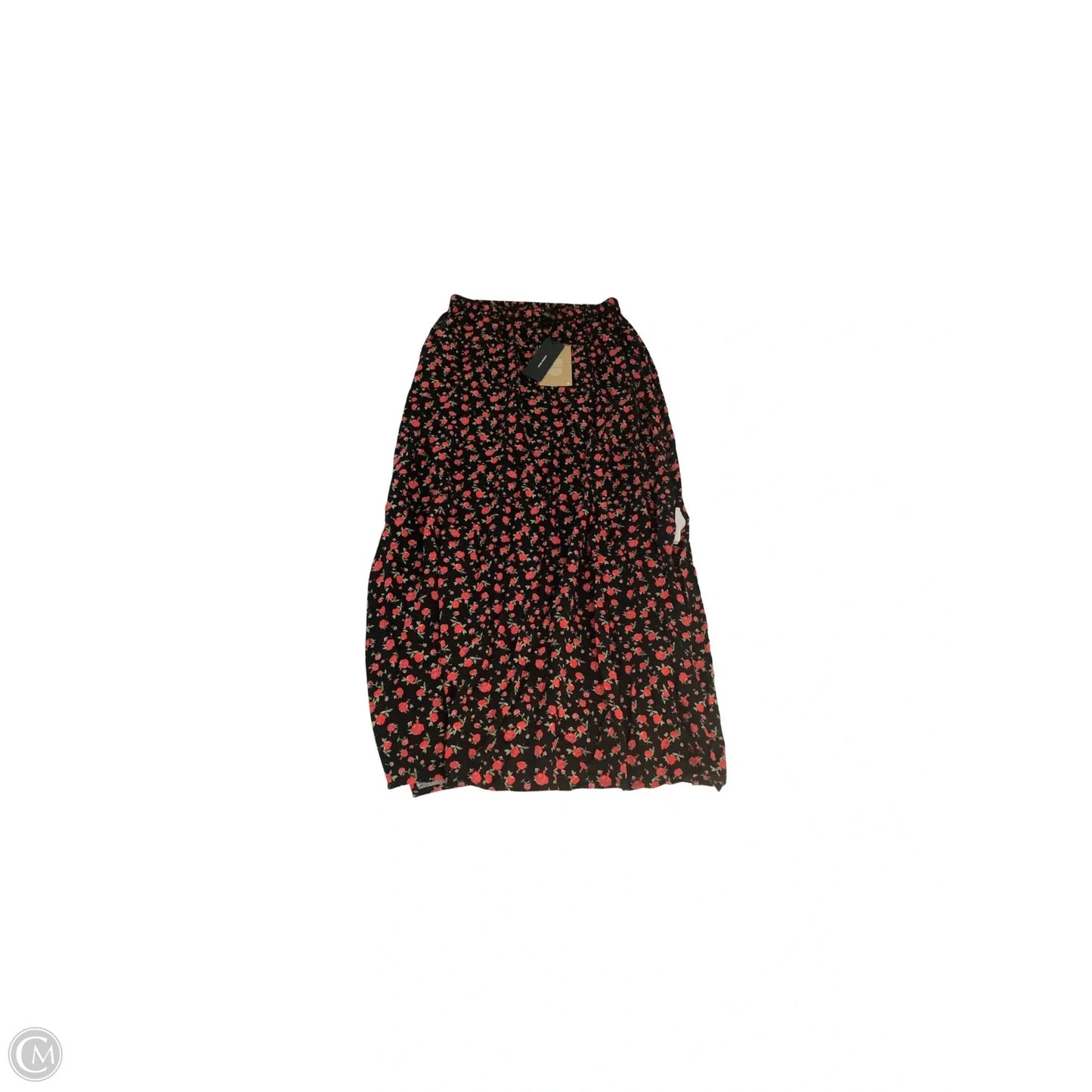 Skirt Maxi By Vero Moda In Black & Red, Size: S
