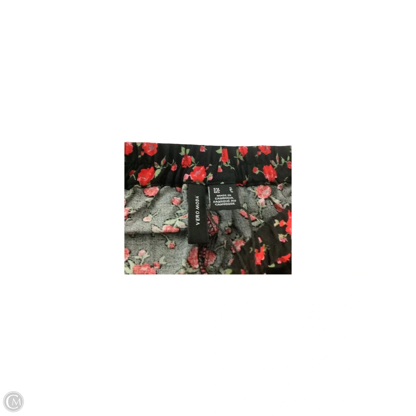 Skirt Maxi By Vero Moda In Black & Red, Size: S