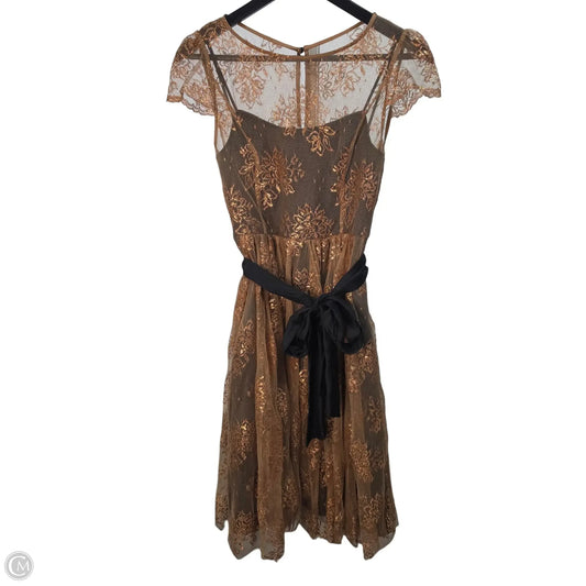 Dress Party Midi By Moulinette Soeurs In Gold, Size: 4