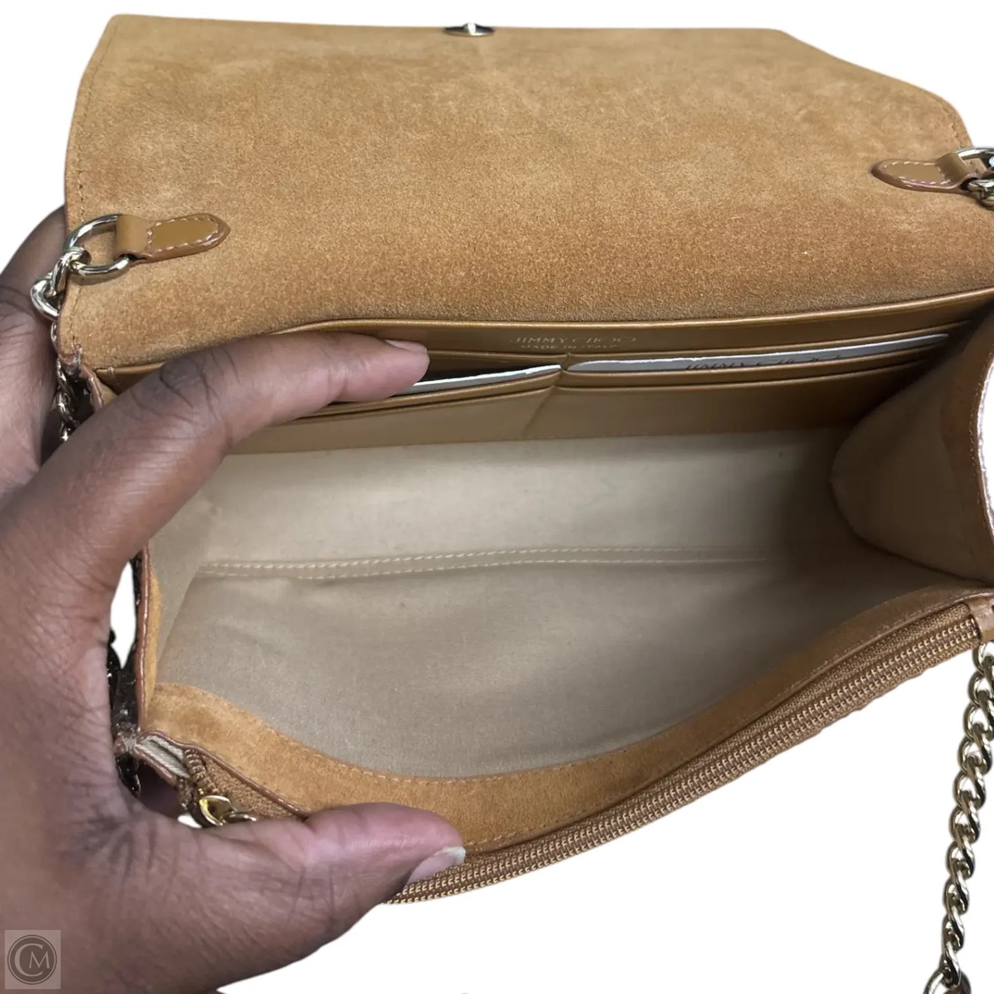 Handbag Luxury Designer By Jimmy Choo, Size: Small