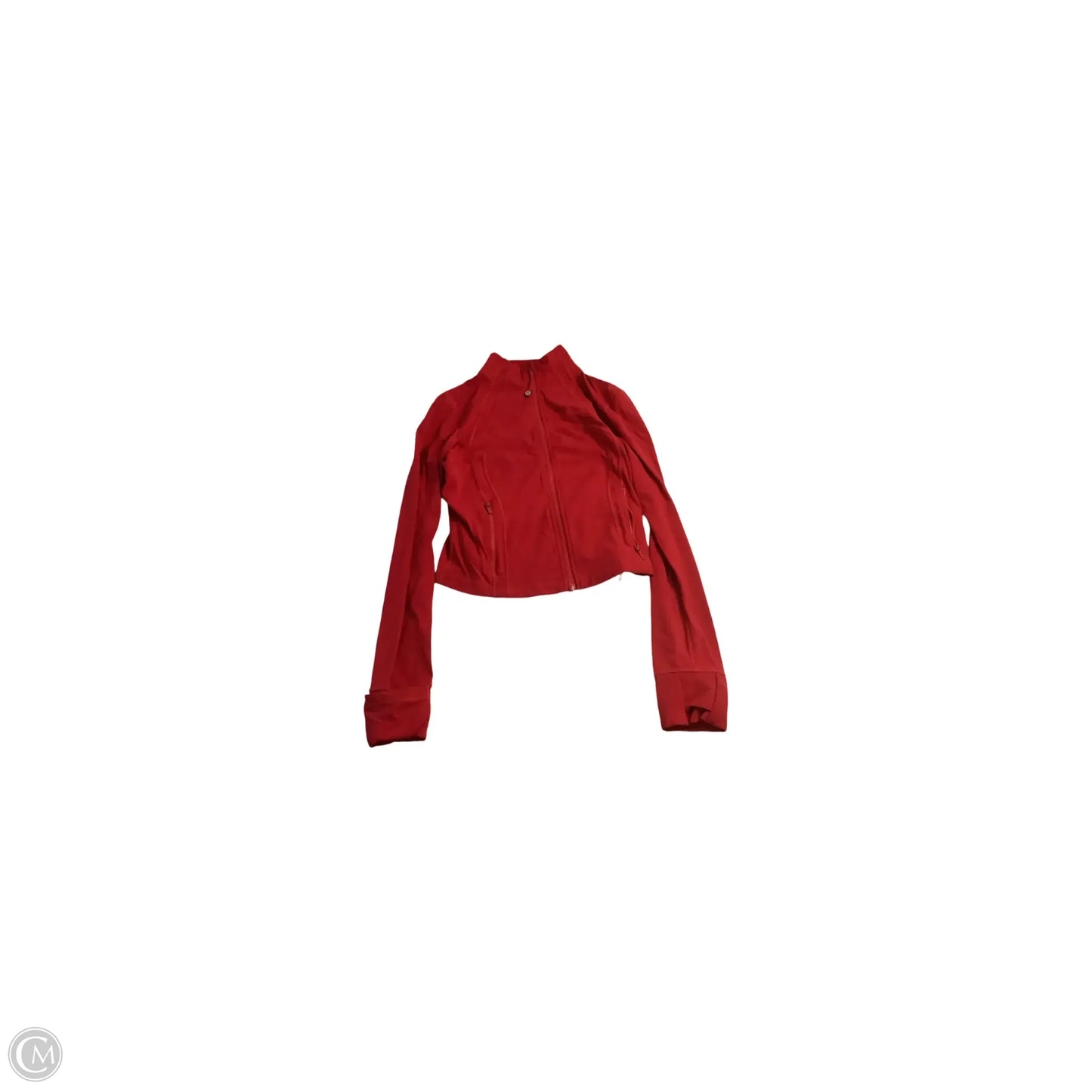 Athletic Jacket By Lululemon In Red, Size: 10