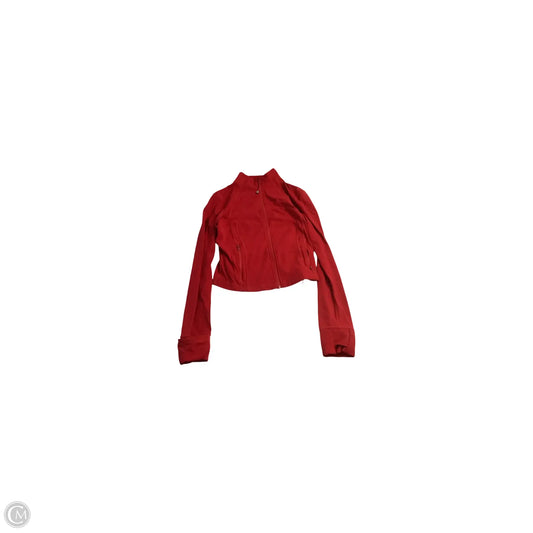 Athletic Jacket By Lululemon In Red, Size: 10