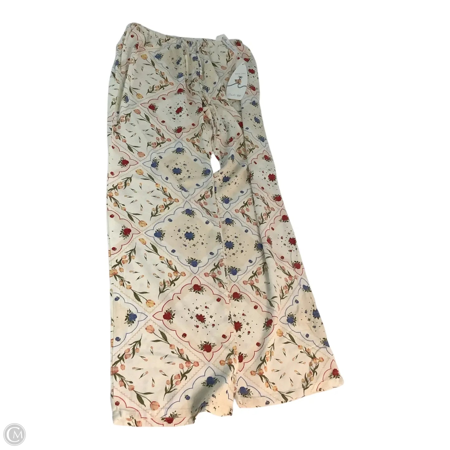 Pants Wide Leg By Cali 1850 In Floral Print, Size: M