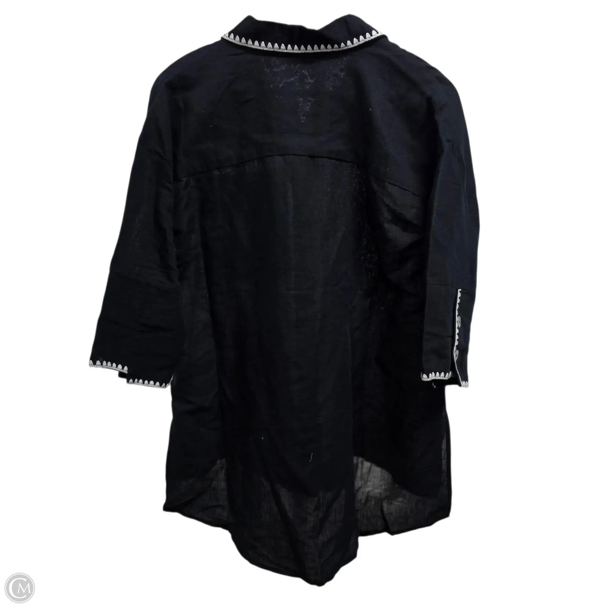 Top Long Sleeve Basic By Soft Surroundings In Black, Size: S