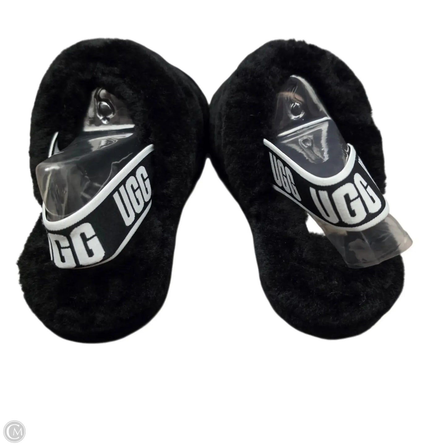 Slippers Designer By Ugg In Black, Size: 6