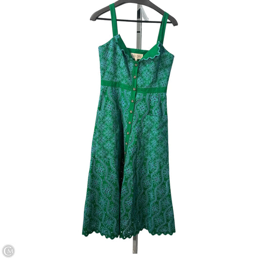 Saloni Dress Casual Midi By Clothes Mentor In Green, Size: 8