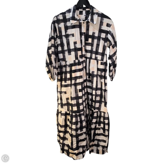 Dress Casual Maxi By Maeve In Black & White, Size: S