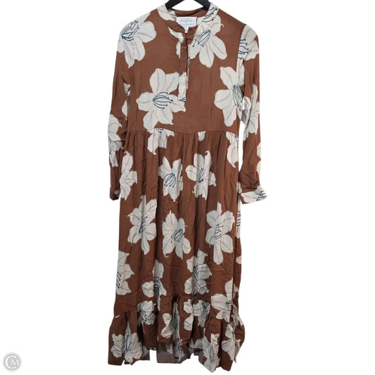 Dress Casual Maxi By Mare Mare In Brown, Size: S