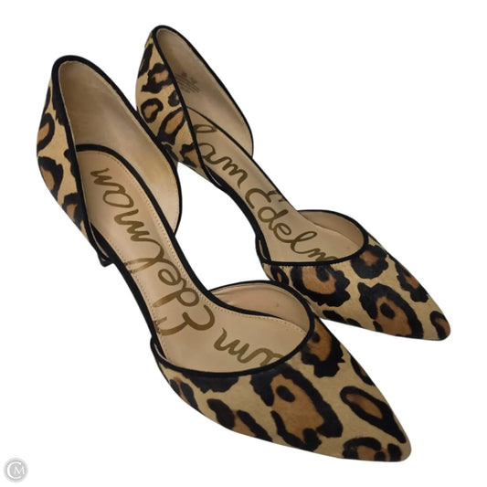 Shoes Heels Stiletto By Sam Edelman In Animal Print, Size: 9