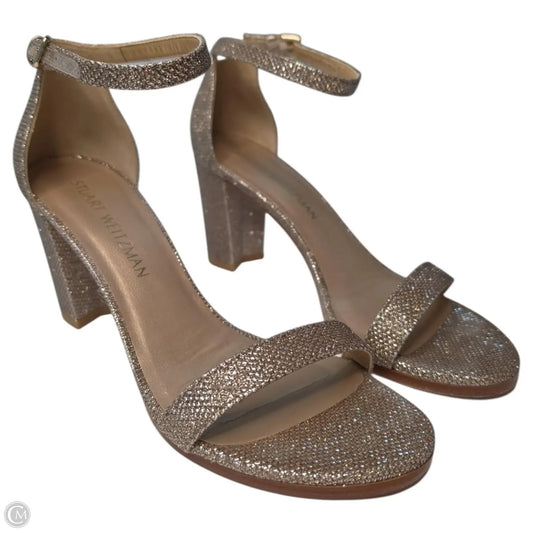 Shoes Designer By Stuart Weitzman In Gold, Size: 7.5