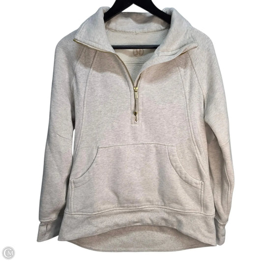 Sweatshirt Crewneck By Lululemon In Tan, Size: Xs