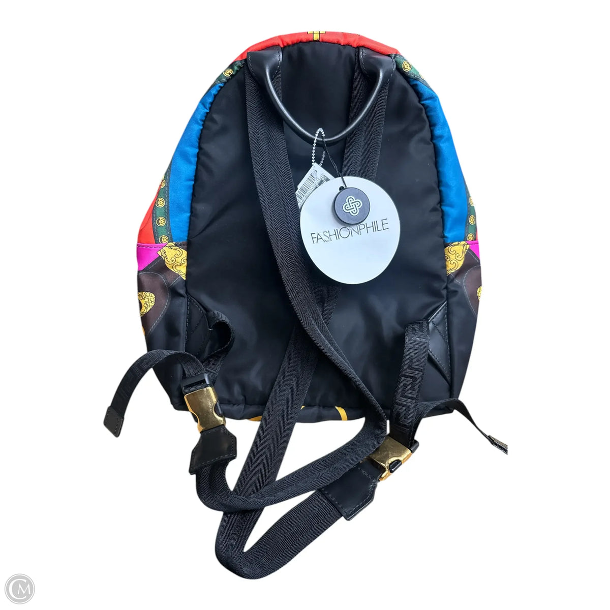 Backpack Luxury Designer By Versace, Size: Medium