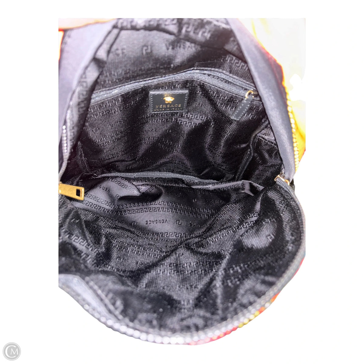 Backpack Luxury Designer By Versace, Size: Medium
