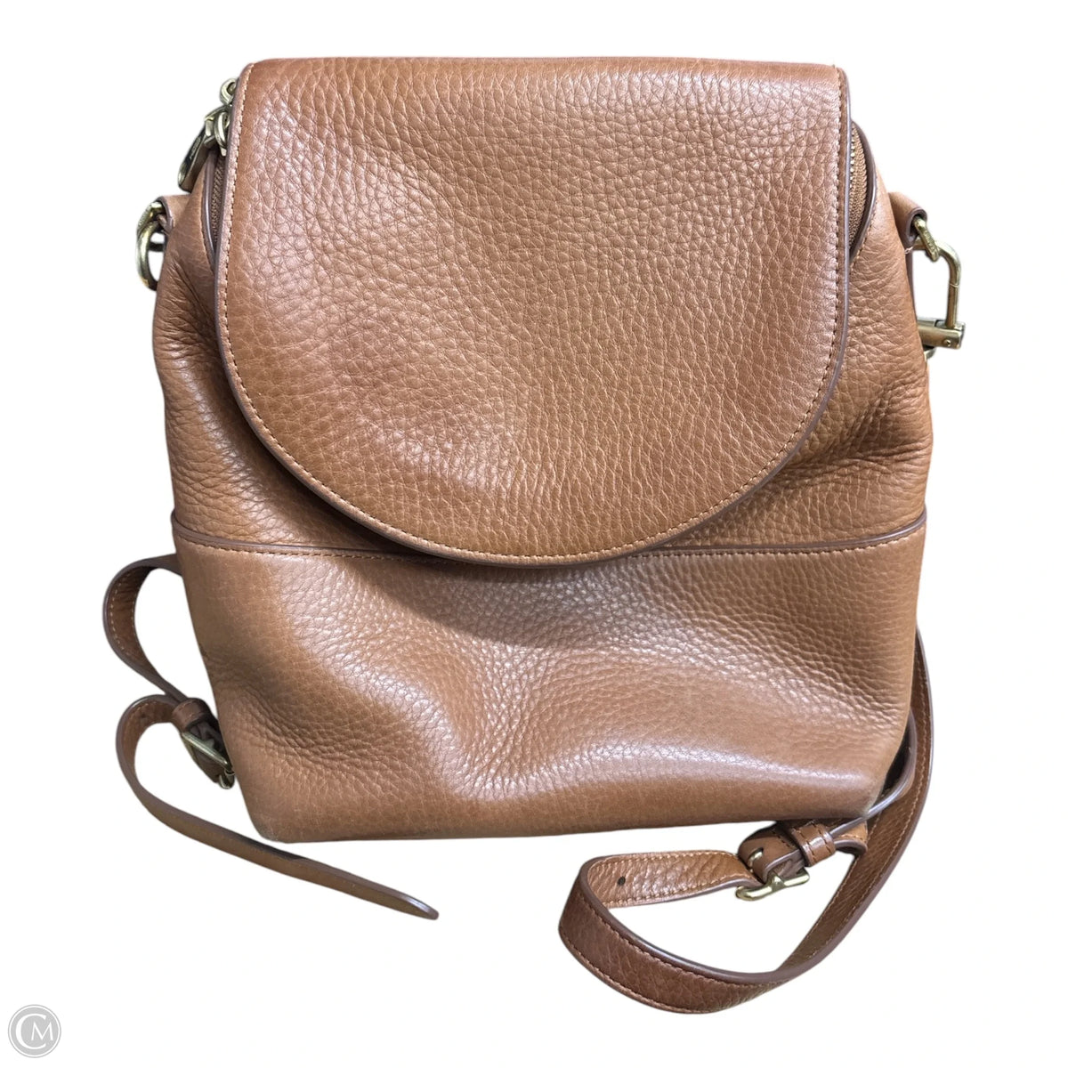 Handbag/Backpack Leather By SHINOLA, Size: Medium