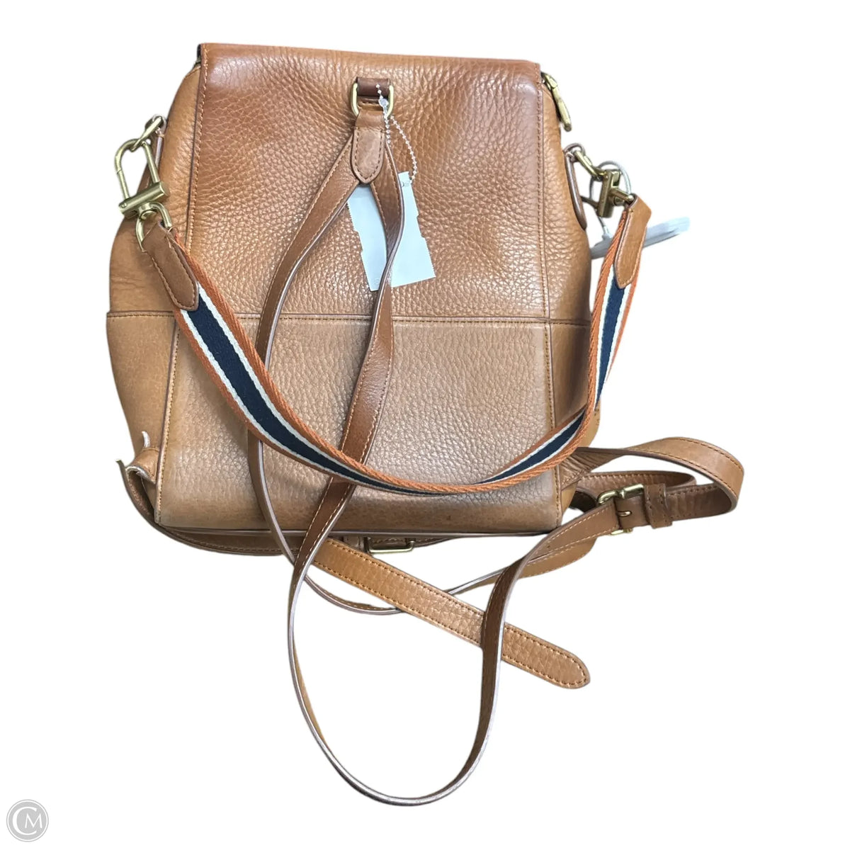 Handbag/Backpack Leather By SHINOLA, Size: Medium