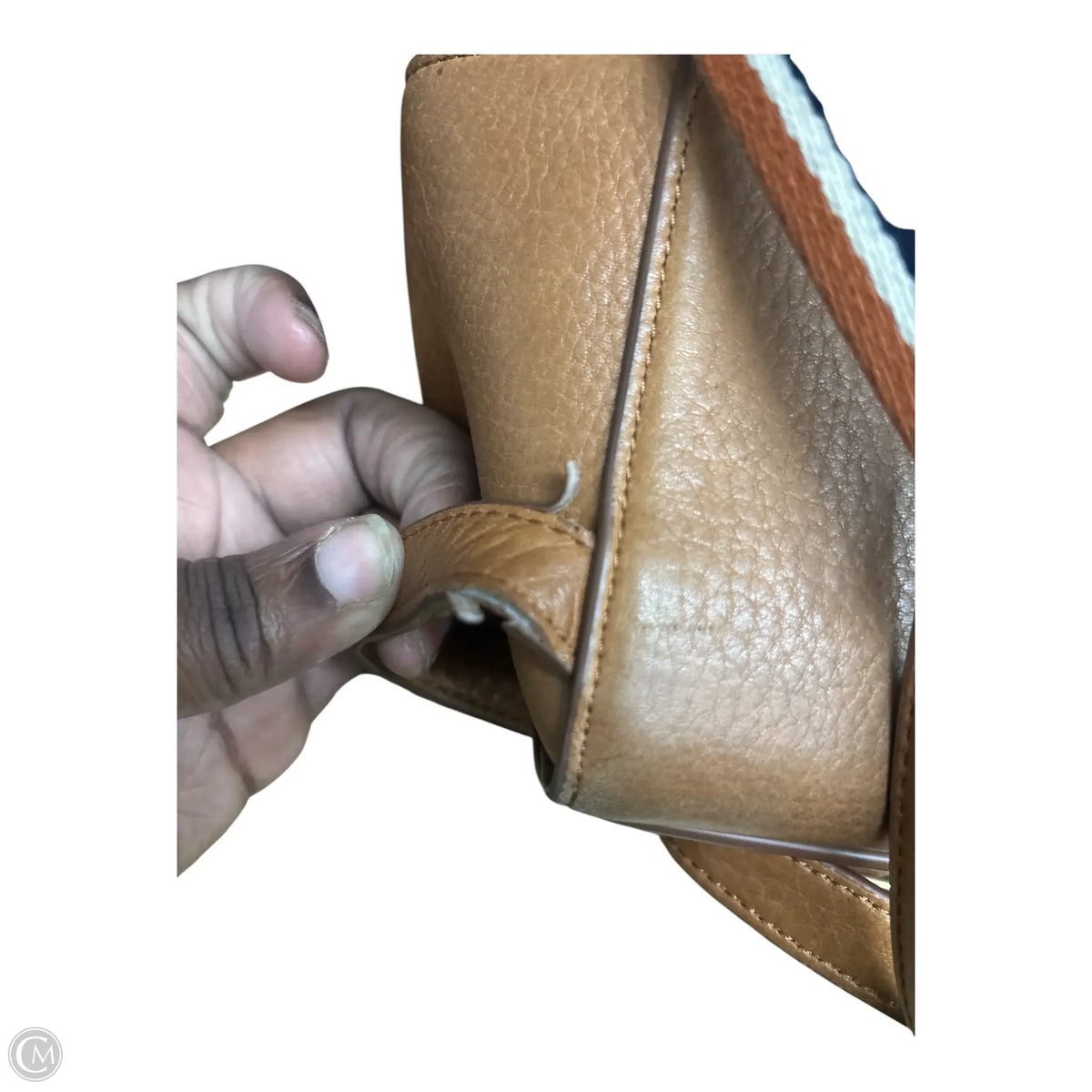 Handbag/Backpack Leather By SHINOLA, Size: Medium